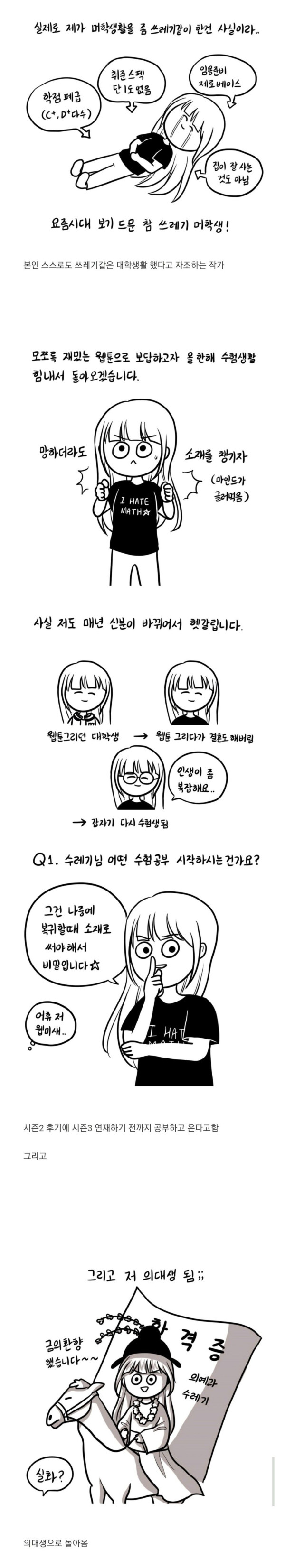 소재가 떨어졌던 웹툰 작가의 최후